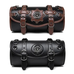 Motorcycle Saddlebag Leather Tool Pouches Storage Suitable for Front Fork&Handlebar, Road Trip Essential, Daily Commute