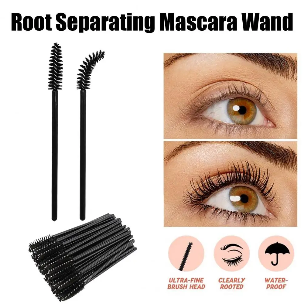 Wegwerp Mascara Wand Wegwerp Wimperborstelset voor Vrouwen 50 stuks Draagbare Mascara Wand Applicators Oog voor Professional