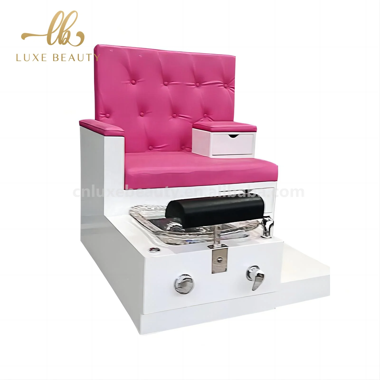 LuxeBeauty Спа-педикюрное кресло с ванной для ног Роскошное элегантное кресло для педикюра с сантехническим педикюрным стулом для использования в маникюрном салоне