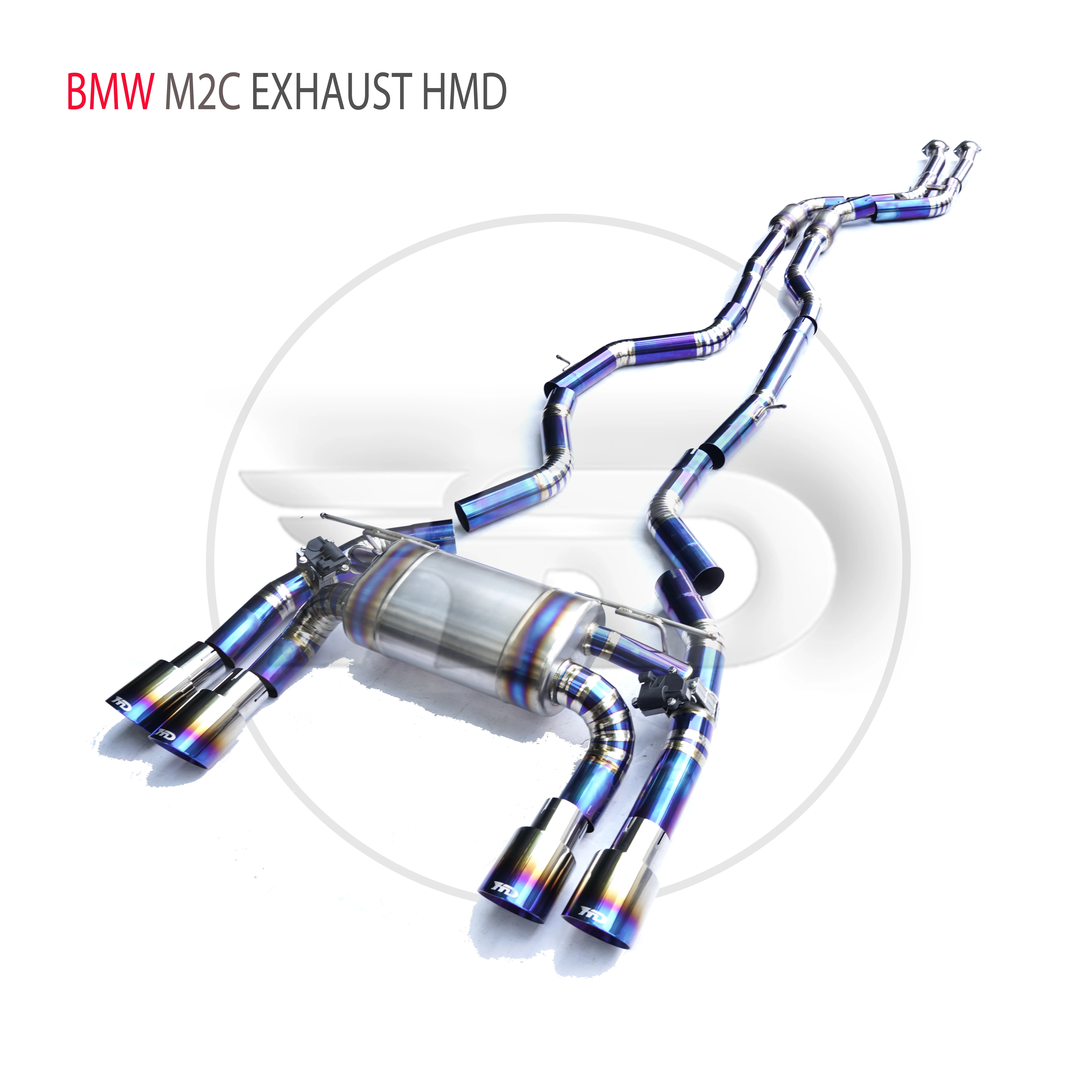 HMD Titanium Alloy Exhaust System Performance Valve Catback is Suitable For BMW M2 Competition S55 Engine F87 Muffler For Cars