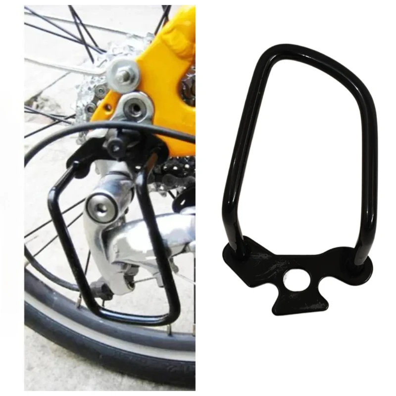 

1PC Adjustable Steel Derailleur Guard - Shockproof Protector for MTB/Road Bike, Chain Protector Installation Tool Included