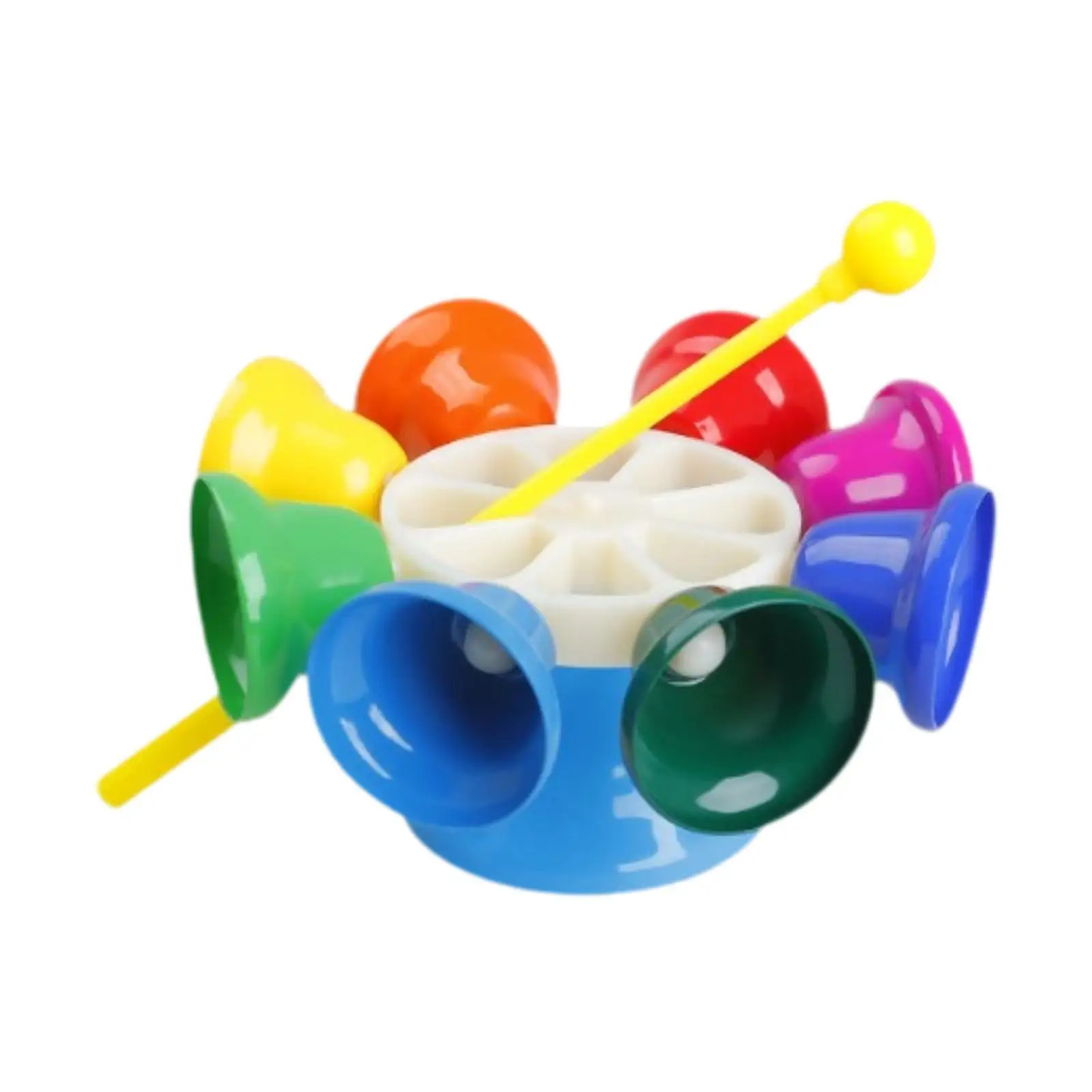 Hand Bells 8 Note Music Teaching Development Toy Preschool Colorful Childern Percussion for Children Kids Boys Girls