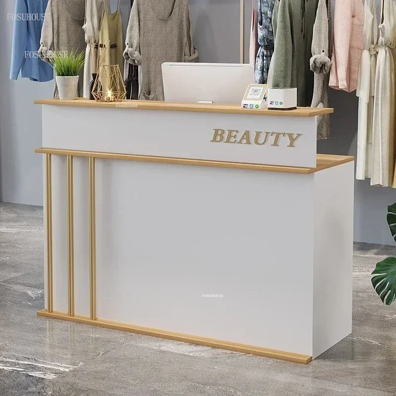 

Modern Reception Desk Cashier Counter for Office, Barber Shop, and Beauty Salon - Stylish Office Furniture