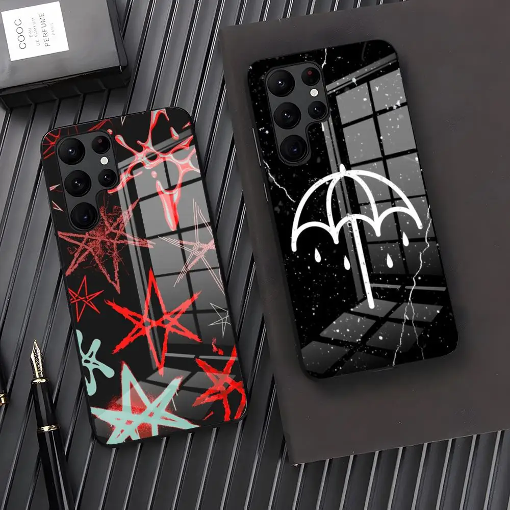 BMTH B-Bring Me The H-Horizons Phone Case For Samsung S24 S23 S21 S20 A34 A54 A53 M54 Note 20 Ultra Plus 2024 Glass Cover