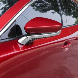 Chrome Side Rearview Mirror Trims Strips Cover For Mazda 3 (BP) Sedan Hatchback 2019 2020 2021 2022 2023 2024