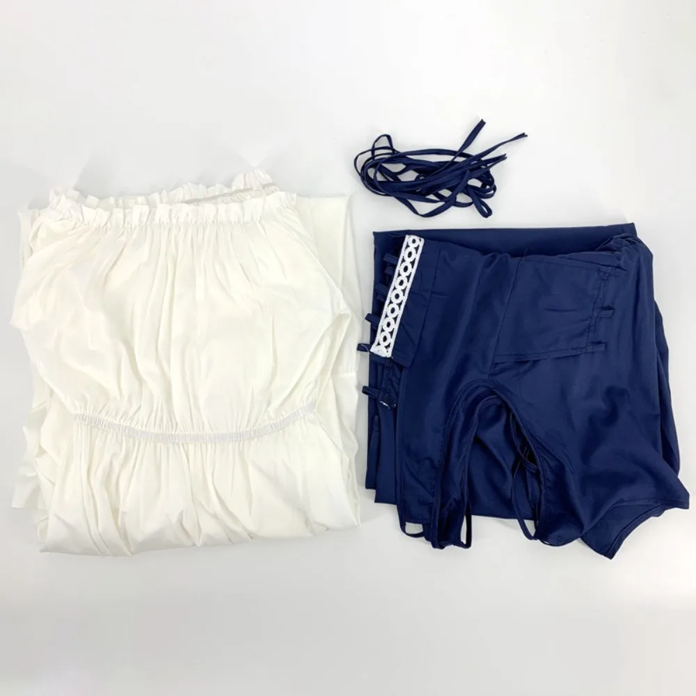 Halloween Costume European American Square Neck Tie Waist Medieval Renaissance Vintage Dress Costumes Accessories