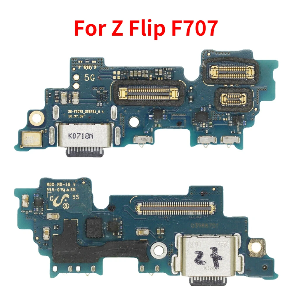 USB Charging Port Dock Mic Board For Samsung Galaxy Z Flip 1 2 3 4 5 5G F707  F711  F721 F731 U B N