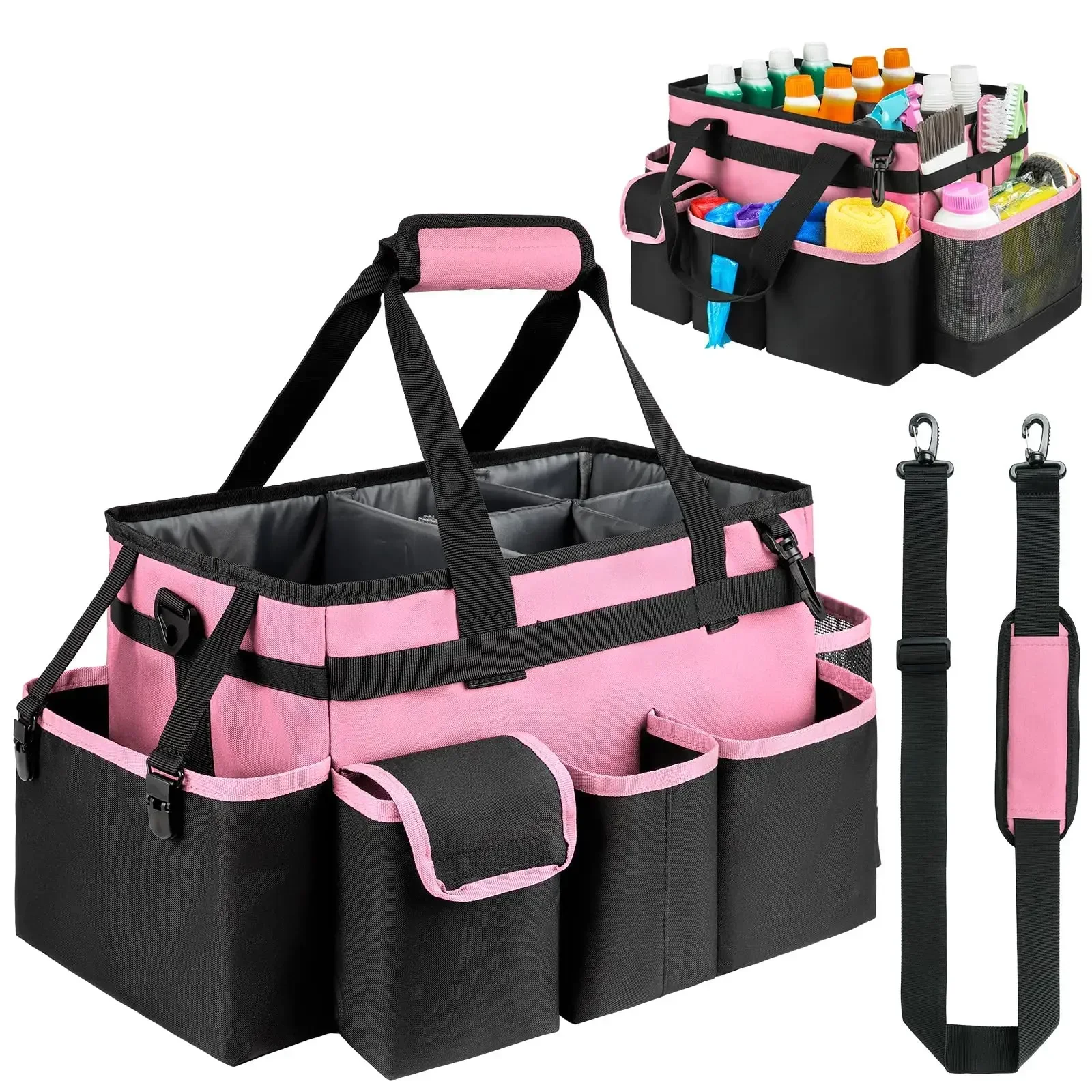 Hair Stylist Tool Bag Large Capacity Hairdresser Storage Organizer Multi-Pocket Hairstyl Carrying Tote Bag Barber Salon Supplies