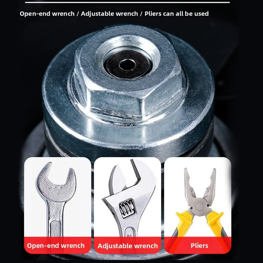 100 Angle Grinder Flange Plate Set Stainless Steel Hexagonal Press Plate Wrench Power Tools Grinding Machine Disc Clamp Plate