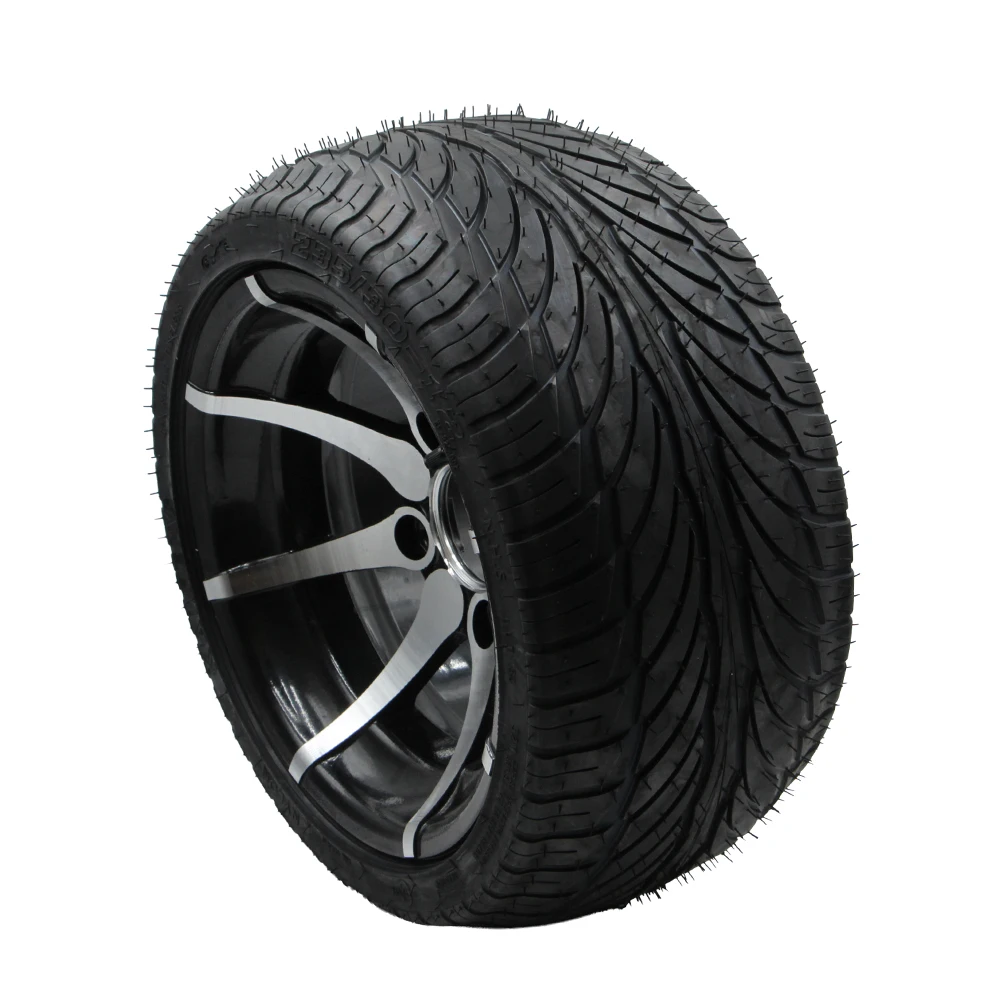 235/30-12 12 Zoll schlauchloser Reifen, Leichtmetallfelge, Straßenreifen für ATV, Go-Kart, Quad, Buggy, Golfwagen