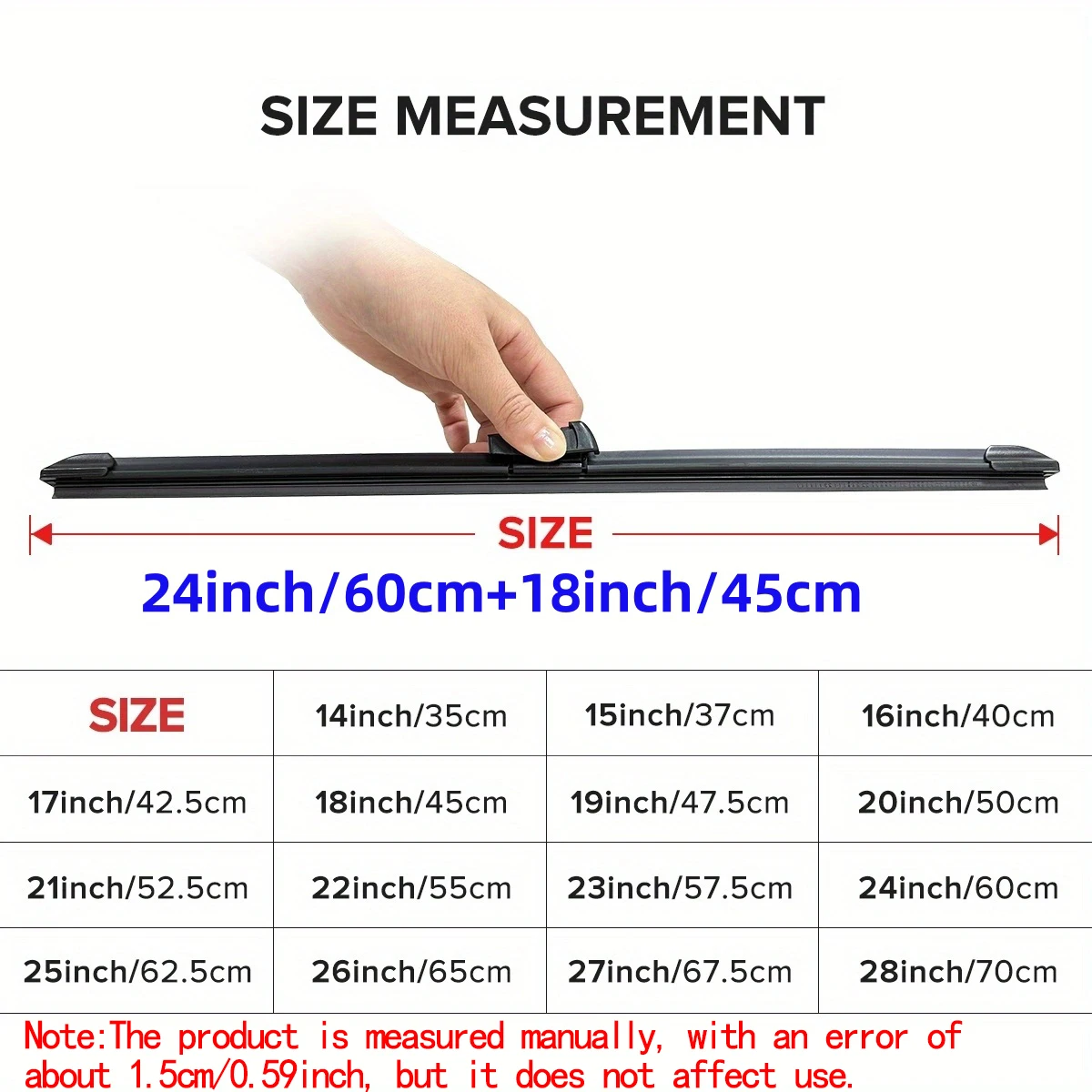 For Renault Megane Sport Tourer 2003-2005 2004 Wiper Front & Rear Wiper Blades Windshield Windscreen Window Brushes 24