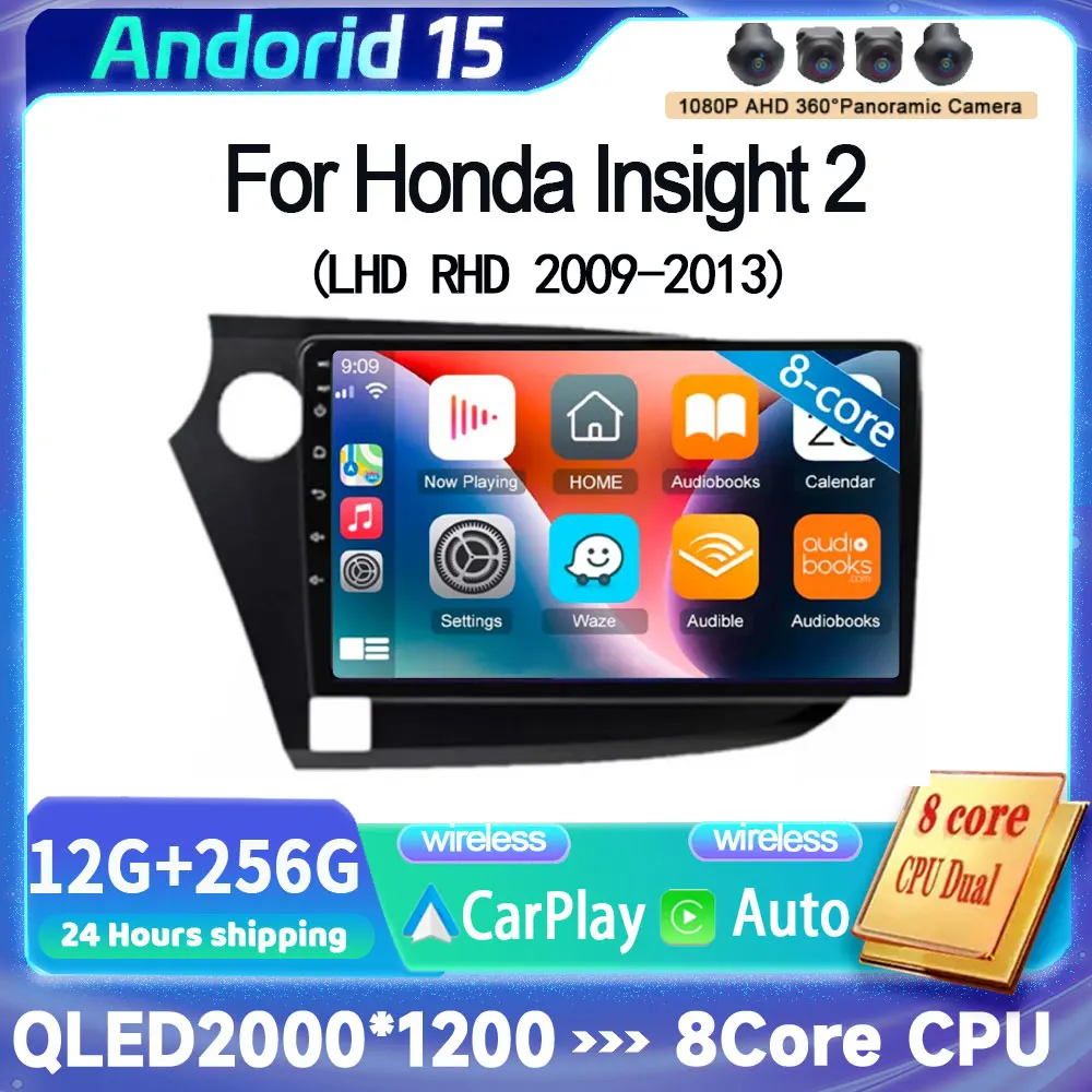 

Android 15 Carplay Auto Car Radio Multimedia Player For HONDA INSIGHT 2009-2014 Navigation Autoradio GPS Stereo 2din Head Unit