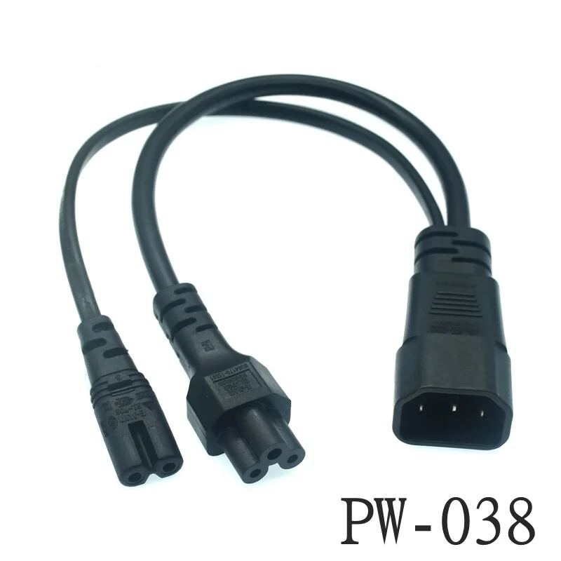 Tail Head Power Cord One Point Two C14-C13 C7 C8 C5 Chassis Power Cord Power Supply Eight Characters One To Two