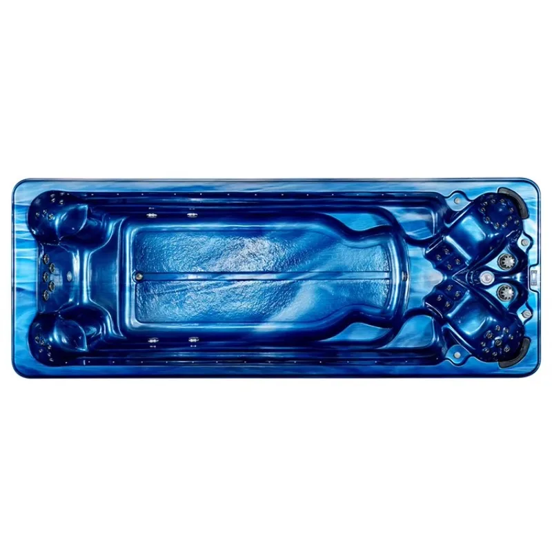 Factory New JY8602 Big Swim Spa Pool Acrylic Swimming Pool Outdoor Freestanding Treated Wood Combo Whirl Massage