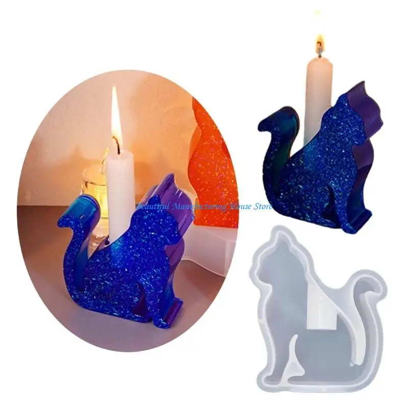 

E56A Holder Silicone Mold Candlestick Resin Mold Animal Stand Resin Molds Handmade Gypsum Mould Craft