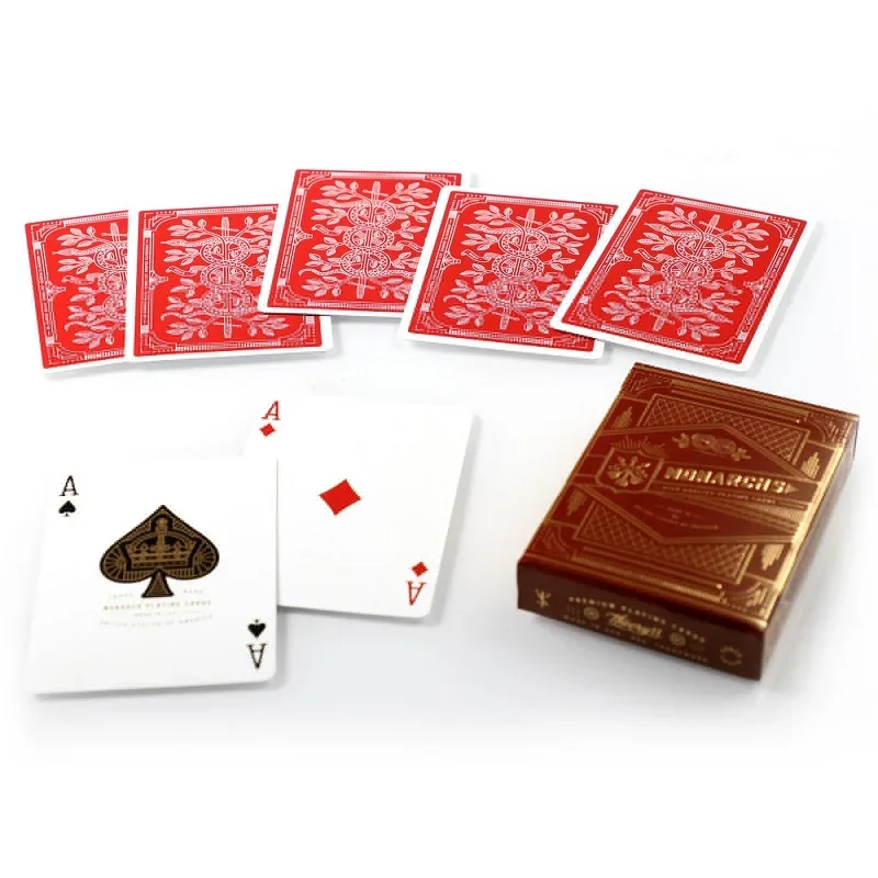 Theory11 Monarchs Playing Cards Red Monarch Deck Collectible Poker Entertainment