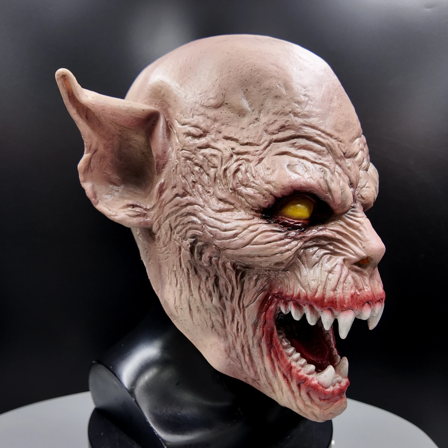 Halloween-Maske Vampir Dämon Monster Latex Vollkopf Erwachsenen-Cosplay-Kostüm Party-Requisite Karneval Geisterhaus Teufel Zombie Ghoul – Detail 7