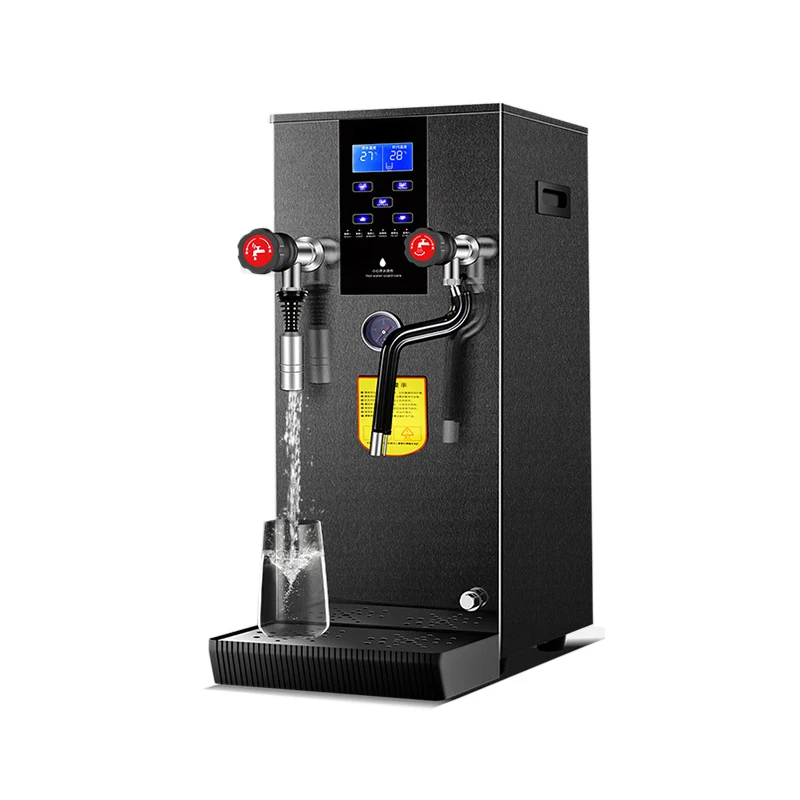 Commercial 12L Water Boiler With Steam Hot Water Dispenser Automatic Milk Frother Milk Foam Machine Bubble Tea Equipment