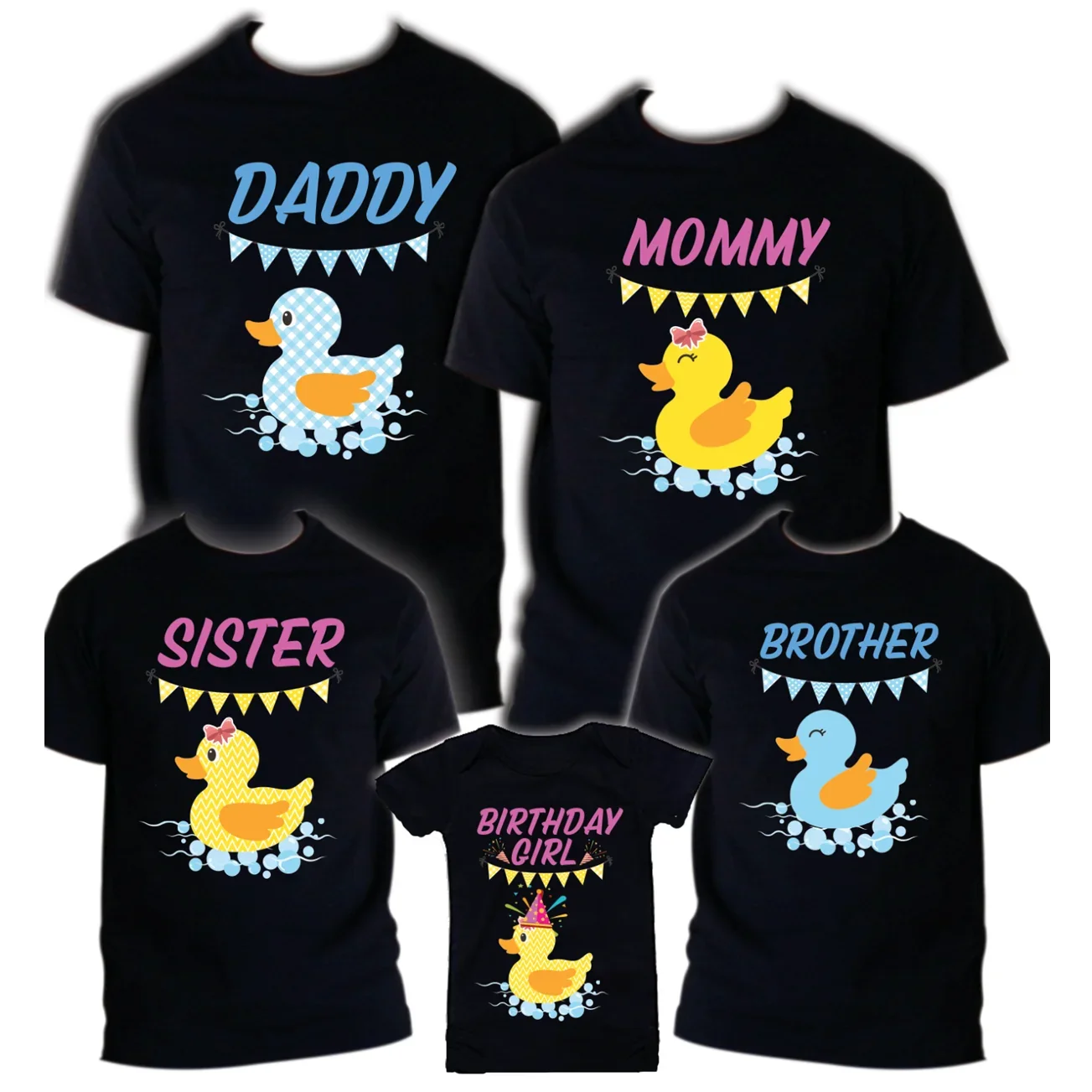 Ducky Birthday Party Family Set T-Shirt Family Matching Outfits Tee All Family Member Availible Shirt Gift