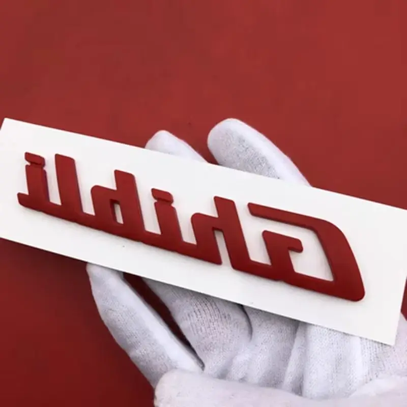 

ABS Car Rear Trunk Emblem Stickers Tail Styling for Modification AccessoriesMaserati Ghibli Logo Letter