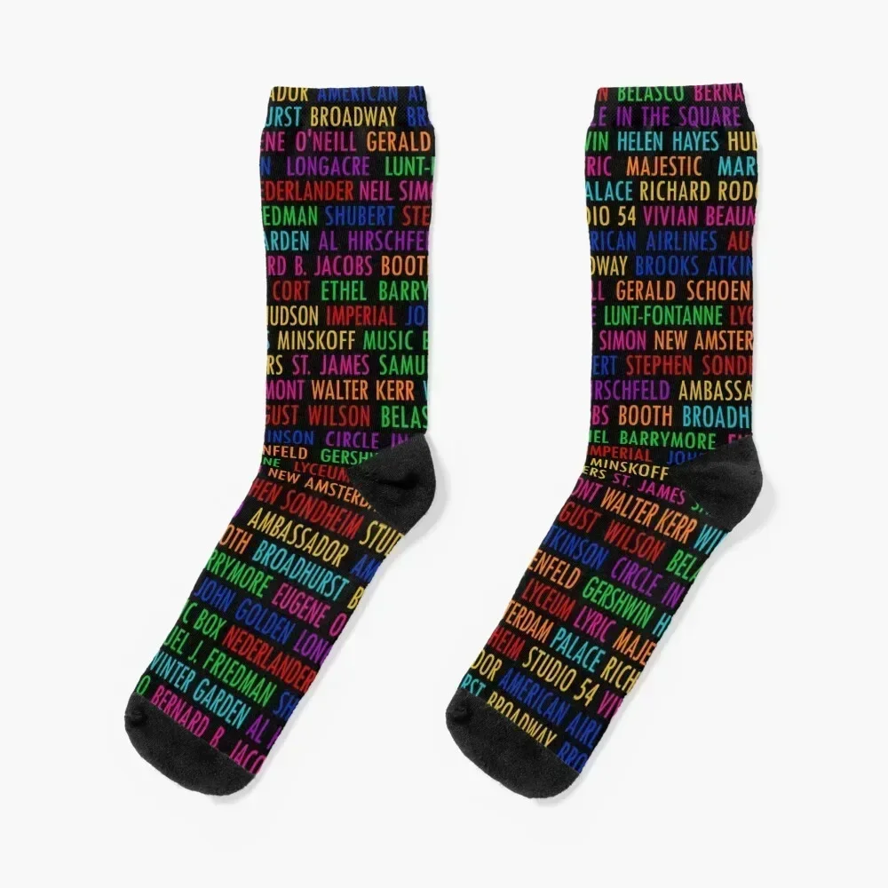 

Broadway Theatres (1) Socks retro with print compression Boy Child Socks Women's