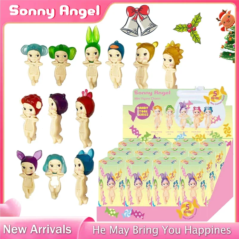 

MINISO Blind Box Sonny Angel Candy Colored Angels Mystery Box Cute Dolls Car Phone Decoration Lucky Surprise Christmas Toy Gifts