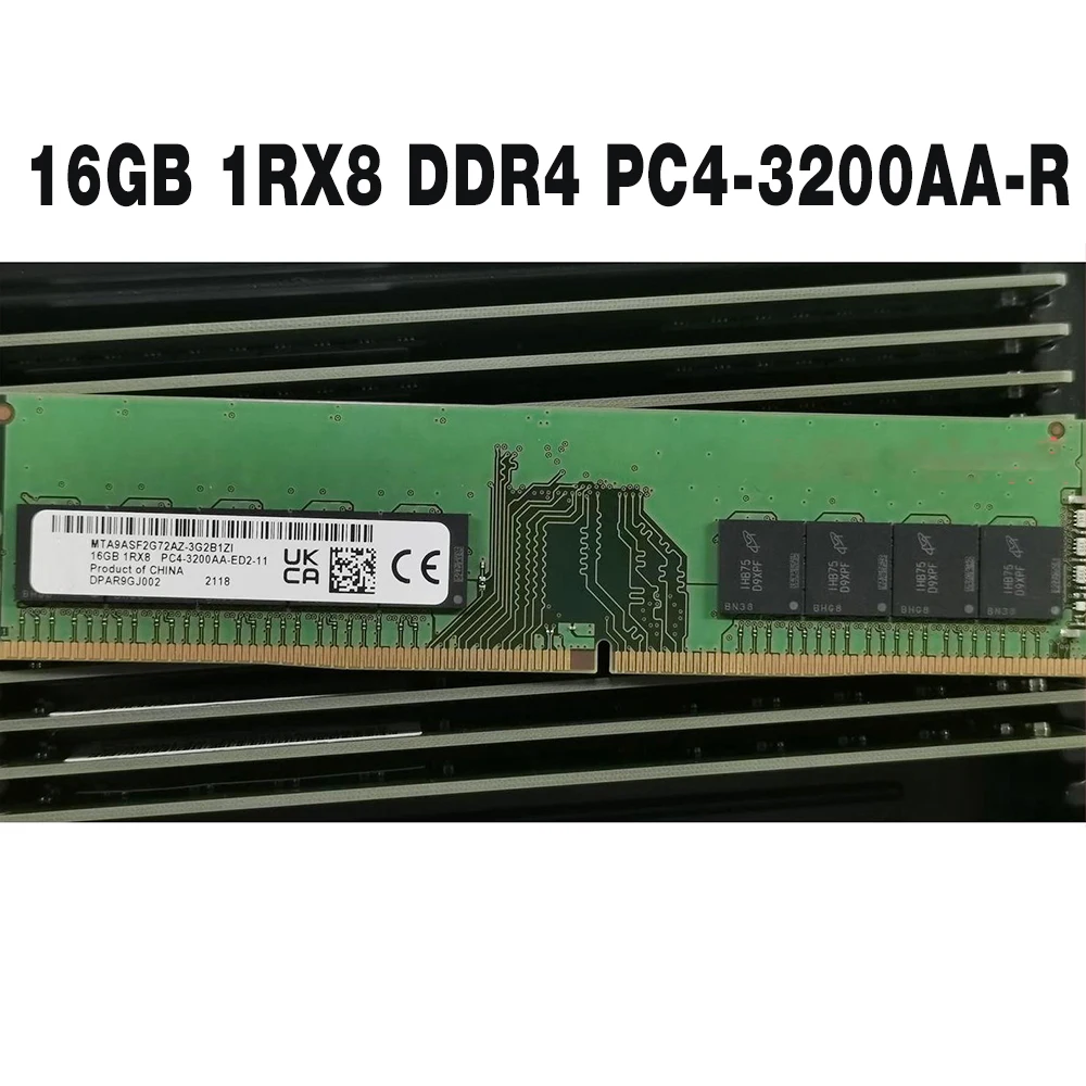 1PCS  For MT  MTA9ASF2G72PZ-3G2B1 Server Memory Fast Ship High Quality RAM 16G 16GB 1RX8 DDR4 3200 PC4-3200AA-R REG