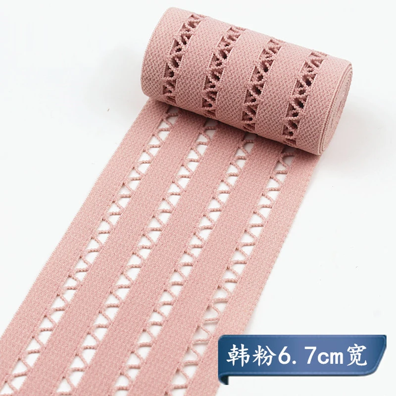 6.7cm wide colorful elastic elastic belt skirt cuff belt lengthened decorative hollow design clothing accessories