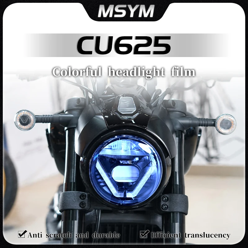 

For LONCIN VOGE CU625 cu 625 2025 Headlight film smoked black taillight modification display screen sticker film accessories