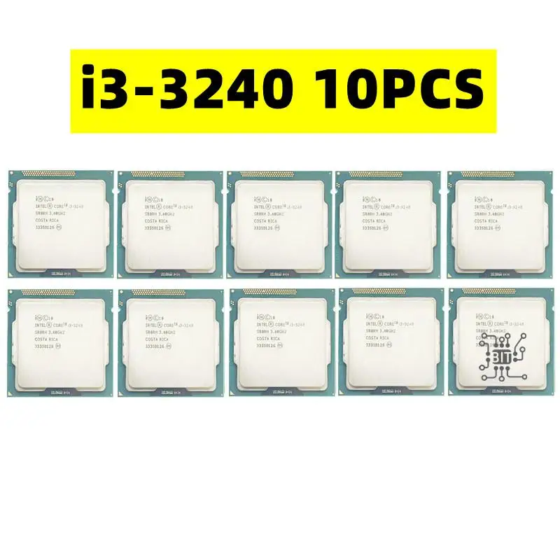 Top 10PCS Core i3-3240 i3 3240 3.4 GHz Dual-Core CPU Processor 3M 55W LGA 1155