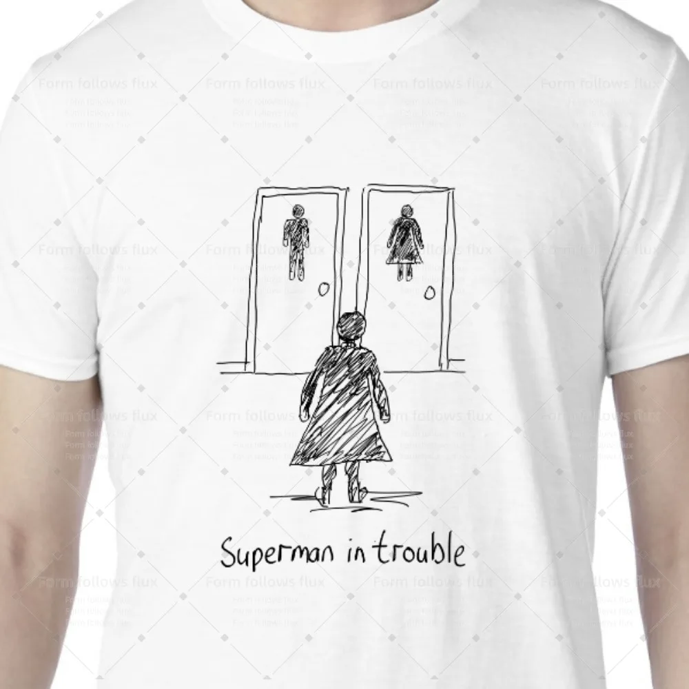 

2026 men T-Shirt Hoodie Hand Drawn Comic style Superman in trouble Daftness SciFi Unisex S-6XL Plus Size Friendly