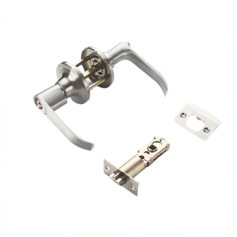 Durable Three Bar Door Handle Lock For Guryi Aluminum Alloy Plastic Steel Doors Minimalist Privacy Entry