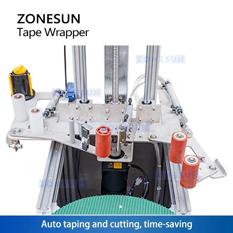 เครื่องพันเทปอัตโนมัติ ZONESUN สำหรับกล่องโฟม กล่องเก็บความเย็น ภาชนะบรรจุอาหารในระบบควบคุมอุณหภูมิ รุ่น ZS-TW5050