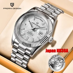 2023 New PAGANI DESIGN DD40 Mens Watches Mechanical Automatic NH36A Watch For Men Luxury Sapphire Mirror Waterproof Sports Gift