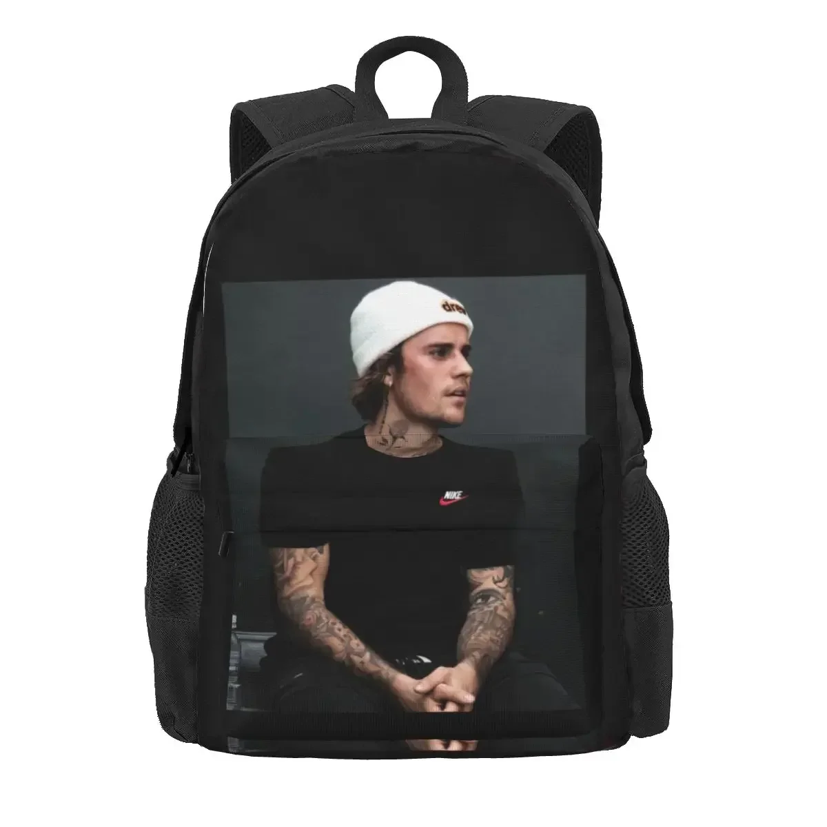 Justin Bieber Justice Jb Large Capacity Backpack Travel Softback Storage Bag Bags For Travel