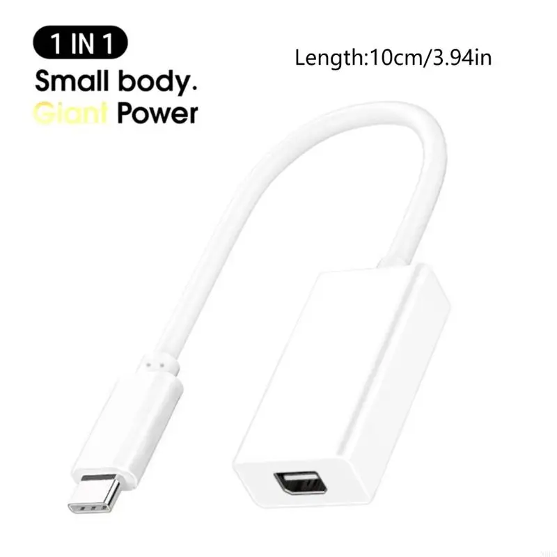 USB C ke Mini Display Port Adapter Type C ke Mini DisplayPort Converter Cable N0HC
