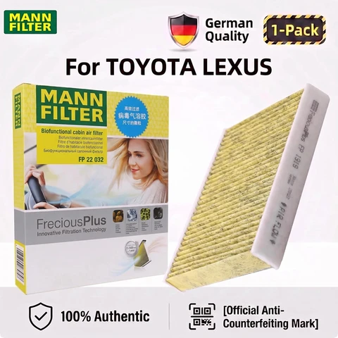 MANN FILTER FP22032 для TOYOTA Alphard Vellfire Fortuner Prius+ LEXUS ES RX UX Фильтр салона 87139-F4050 87139-48050