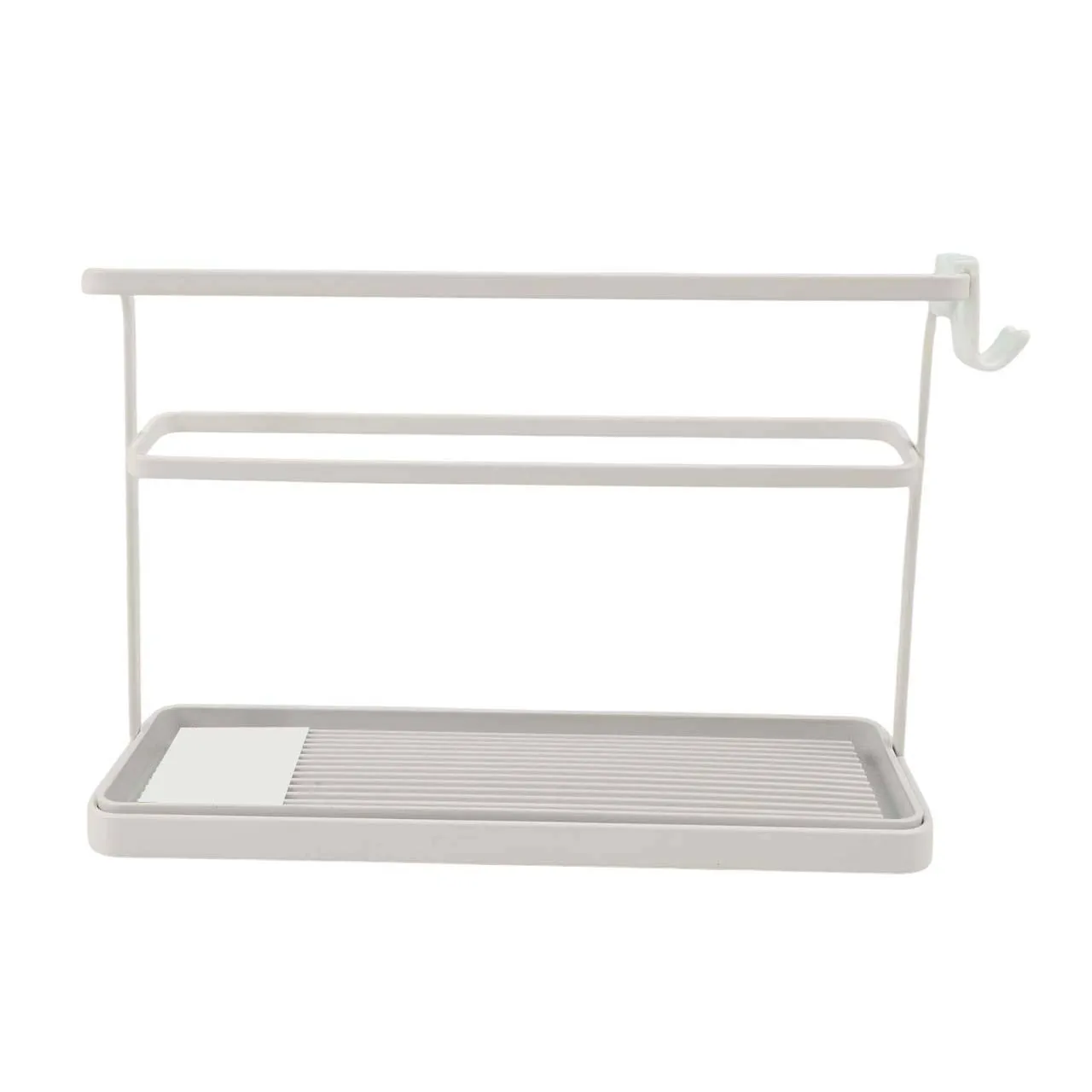 Removable Drain Tray Bottle Drying Rack for Kitchen Two Tier Carbon Steel Stand for Optimal Cup and Bottle Drying
