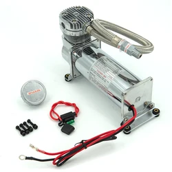 Compresseur/pompe à suspension pneumatique pour voiture, universel, argent, DC 12V, Prévention POWER 200 PSI, 1/4, accessoire