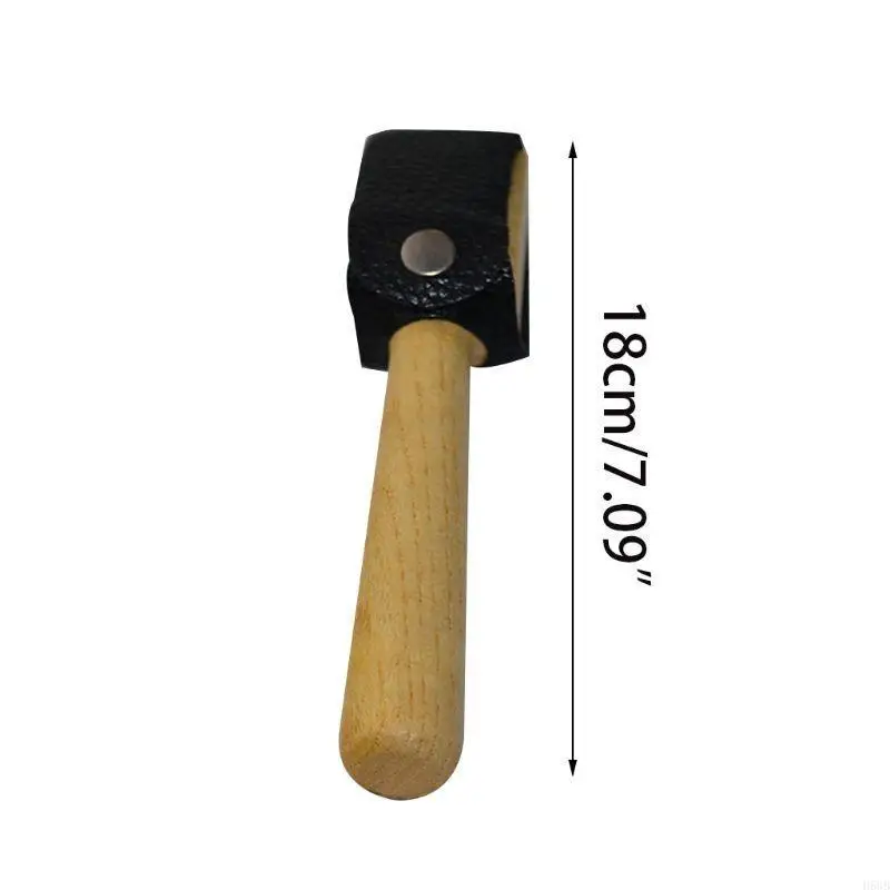 H58B Wire Brush Ballet Dance Shoe Brush PU Protector Cover Handle Ballroom Suede
