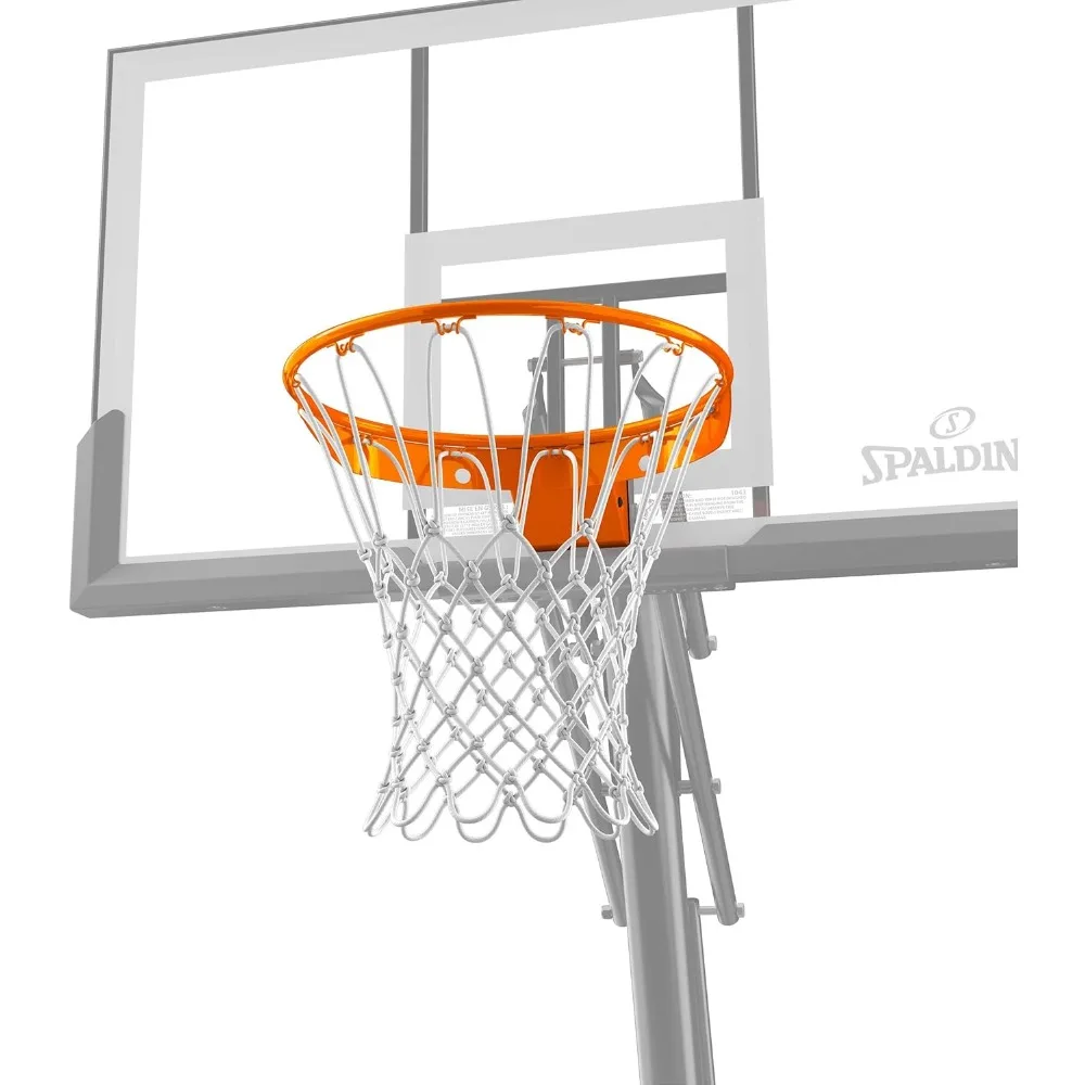 Professional 18" Steel Basketball Hoop with Net - Fixed/Breakaway Options for Indoor & Outdoor Courts