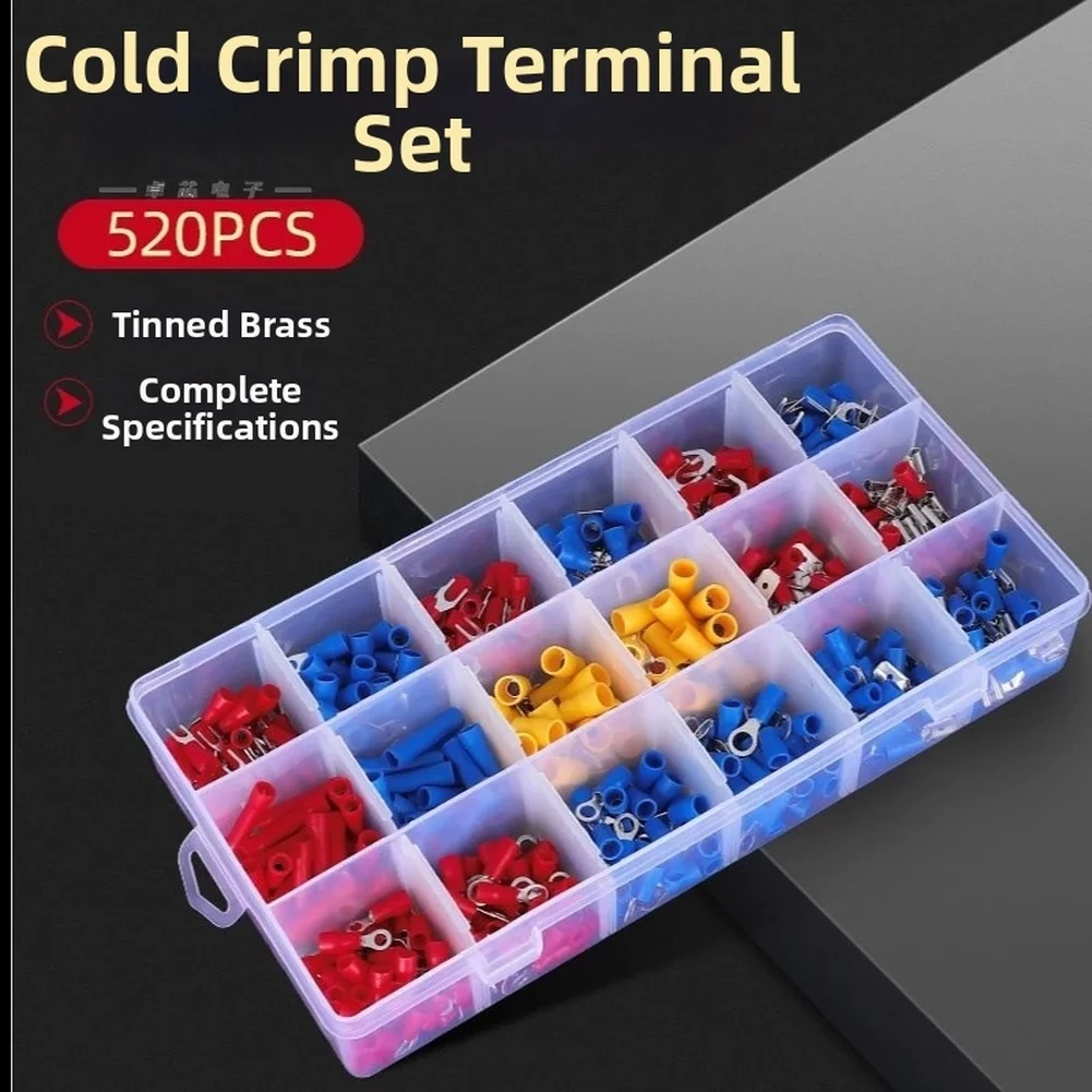480PCS SM Electrical Connector Kit 2.54MM 2P 3P 4P Terminal Assortment  Wiring Terminal Cable Connectors