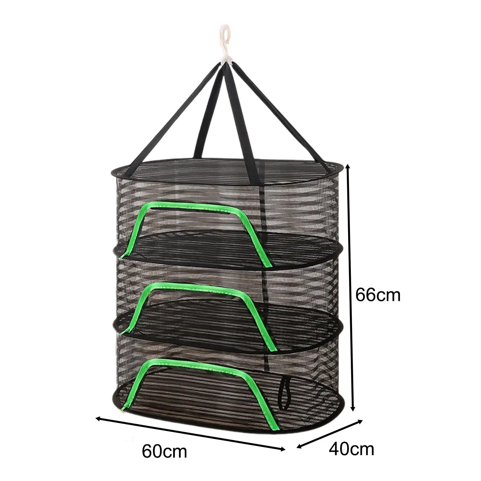 Outdoor Hanging Drying Net Lightweight Multifunction Fish Net Drying Rack for Tea Tableware Dried Fish Four Layer