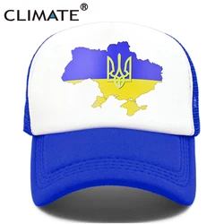 CLIMATE UKRAINE Map Cap Ukraine Emblem Flag Trucker Cap Ua Ukrainian Men Baseball Caps Black Cool Trucker Caps Hat for Men Kid