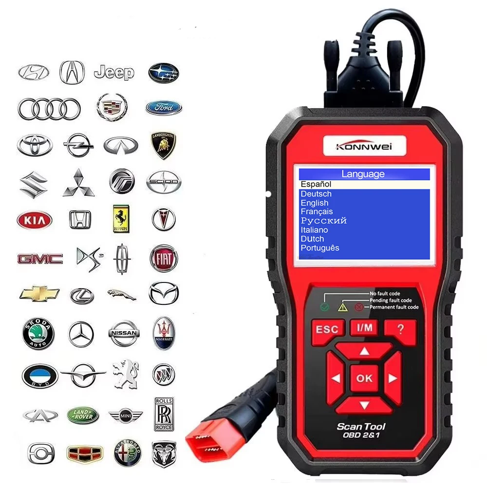 OBD Full System OBD2 Scanner Diagnostics Tool KW850 Anto OBD II Code Reader Check Engine Light Tools for All Car After 1996