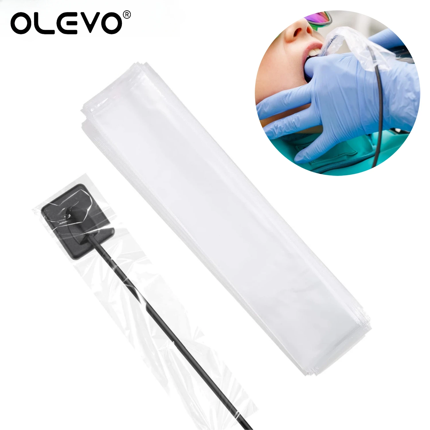 500pcs/Box Disposable Dental X-Film Digital Sensor Sleeves Protective Film Plastic Contamination Cover Dentistry Accessories - Image 2