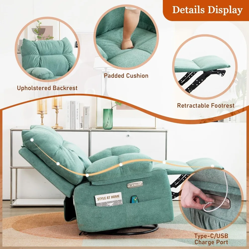 كرسي هزاز، كرسي هزاز للتدليك باللون الأخضر مع كراسي كرسي كهربائية ساخنة للبالغين #5