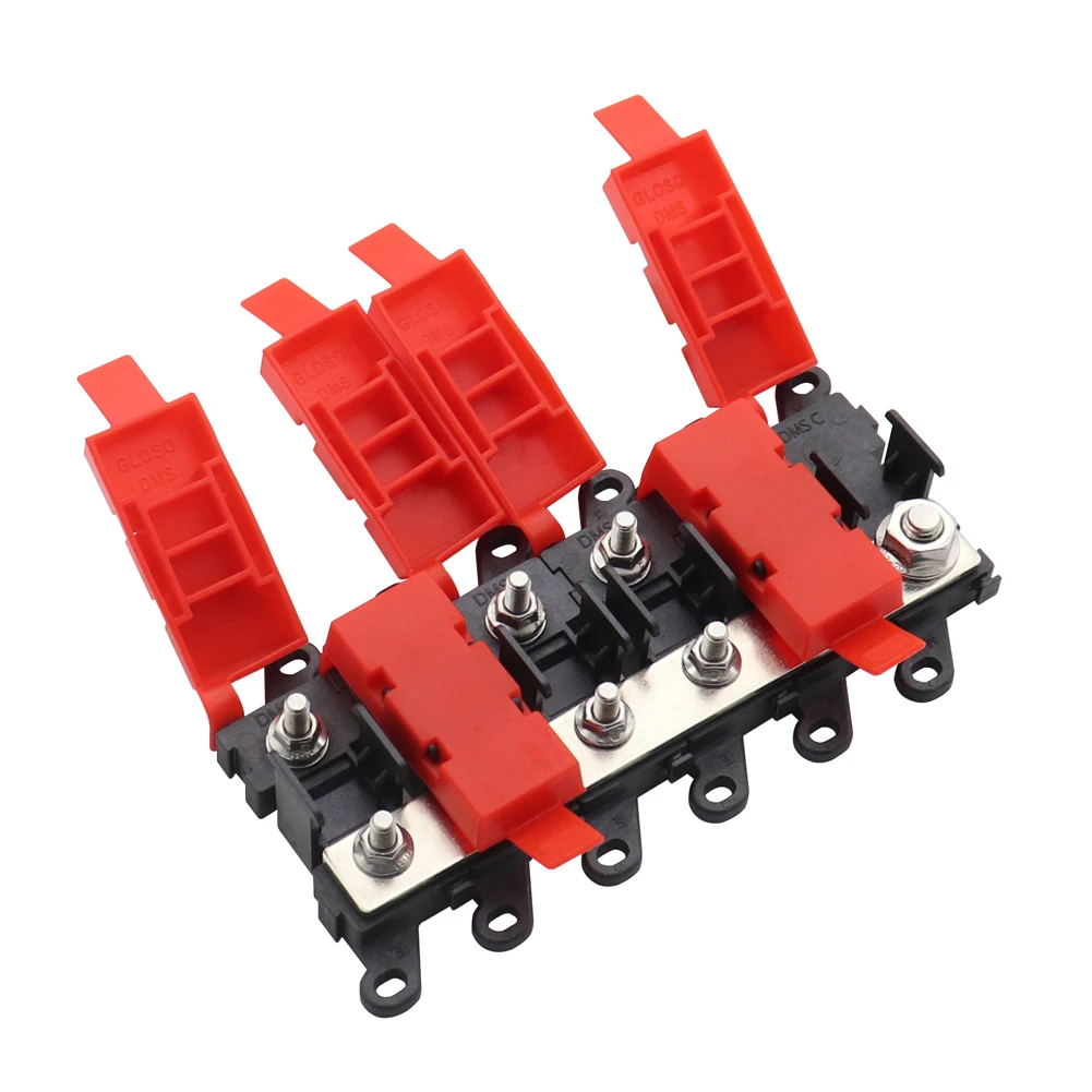 3/4/5/6 Way Car Midi Fuse Box Block Holder 200A High-Power Fuse Box Marine SUV BDFS MIDI Fuse Holder for RV Car Boat Bus