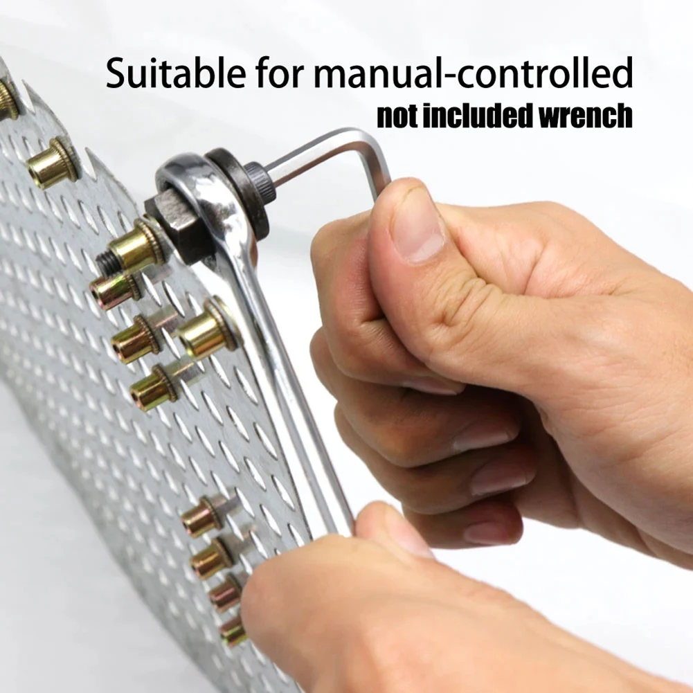ABGE-M3 M4 M5 M6 M8 M10 remaches de mano tuerca pistola juegos de herramientas con caja 36 Uds conjunto remache accesorios de cabeza plana