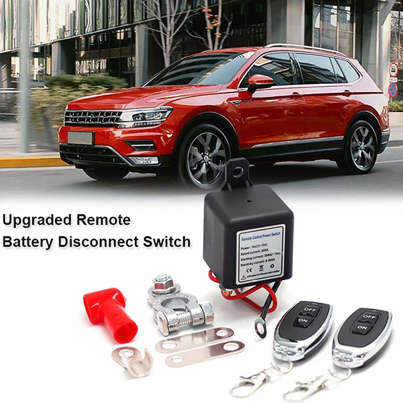Wireless Remote Control Battery Relay Switch Car Starter, Remote Battery Disconnect Switch, Remote Start & Warm-Up/Cool-Down 12v view 4
